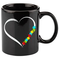 Puzzle Of Love Autism Awareness  11oz C Handle Ceramic Mug