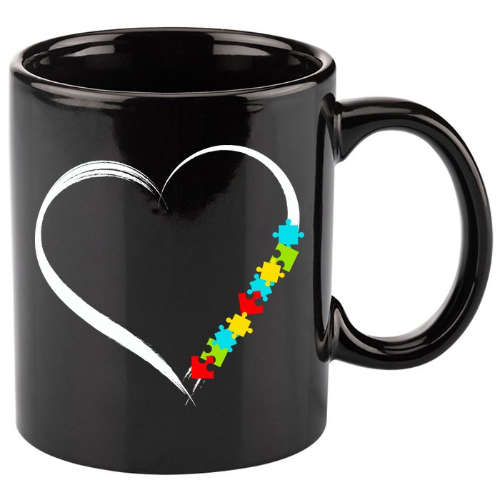 Puzzle Of Love Autism Awareness  11oz C Handle Ceramic Mug