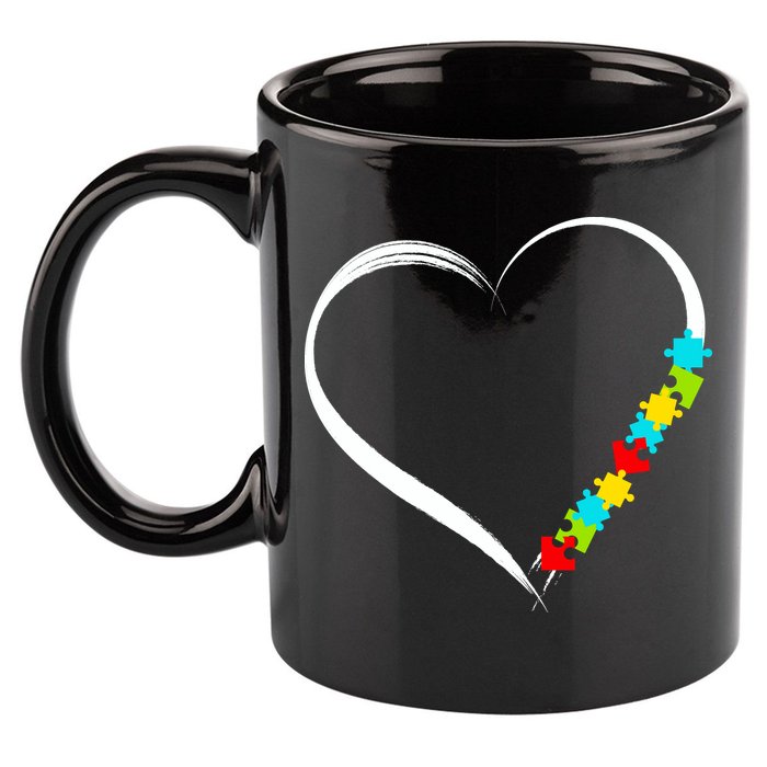 Puzzle Of Love Autism Awareness  11oz C Handle Ceramic Mug
