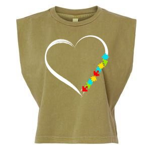 Puzzle Of Love Autism Awareness  Garment-Dyed Women's Muscle Tee