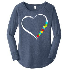 Puzzle Of Love Autism Awareness  Women's Perfect Tri Tunic Long Sleeve Shirt