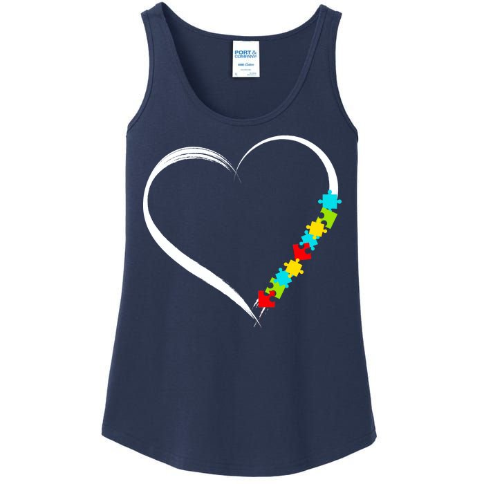 Puzzle Of Love Autism Awareness  Ladies Essential Tank