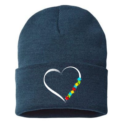 Puzzle Of Love Autism Awareness  Sustainable Knit Beanie