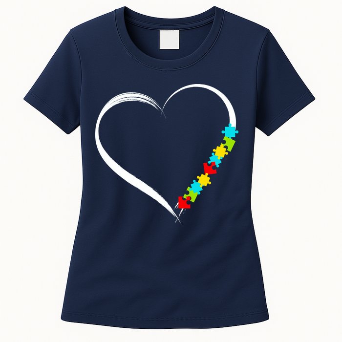 Puzzle Of Love Autism Awareness  Womens T-Shirt