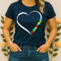 Puzzle Of Love Autism Awareness  Womens T-Shirt
