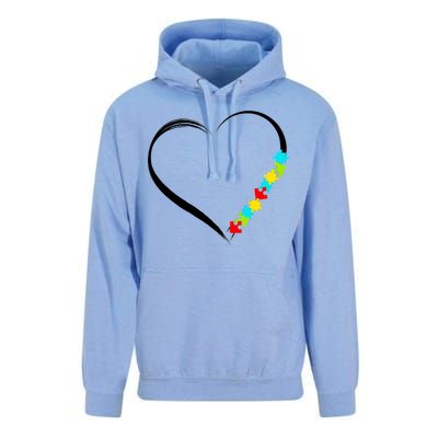 Puzzle Of Love Autism Awareness  Unisex Surf Hoodie