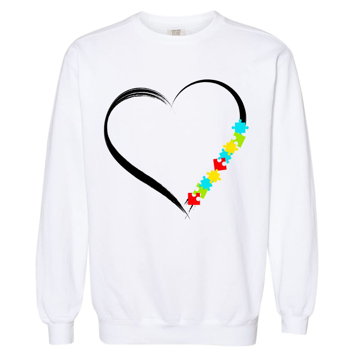 Puzzle Of Love Autism Awareness  Garment-Dyed Sweatshirt