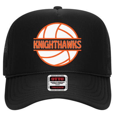 Pkms Volleyball 1 Premium High Crown Mesh Back Trucker Hat