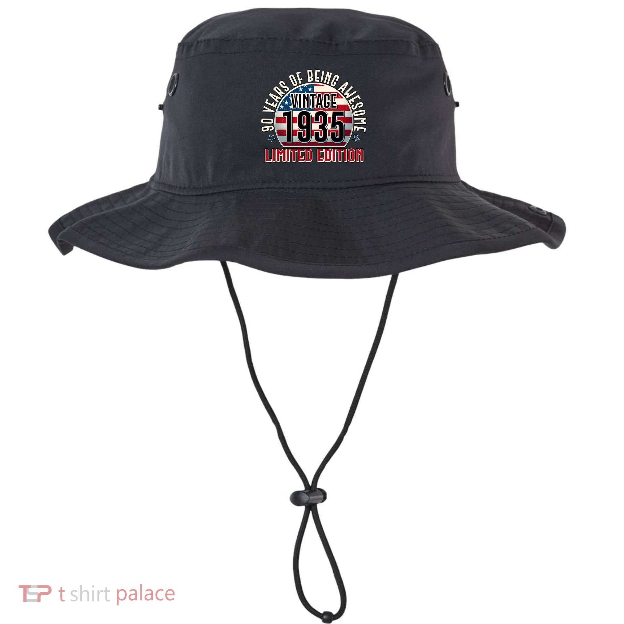 Patriotic Vintage 1935 Limited Edition 90 Years Of Being Awesome Bucket Hat