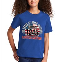 Patriotic Vintage 1945 Limited Edition 80 Years Of Being Awesome Kids T-Shirt