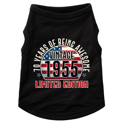 Patriotic Vintage 1955 Limited Edition 70 Years Of Being Awesome Doggie Tank