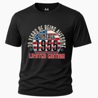 Patriotic Vintage 1955 Limited Edition 70 Years Of Being Awesome Performance Shirt