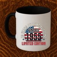 Patriotic Vintage 1955 Limited Edition 70 Years Of Being Awesome Mug
