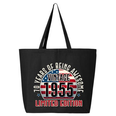 Patriotic Vintage 1955 Limited Edition 70 Years Of Being Awesome 25L Jumbo Tote