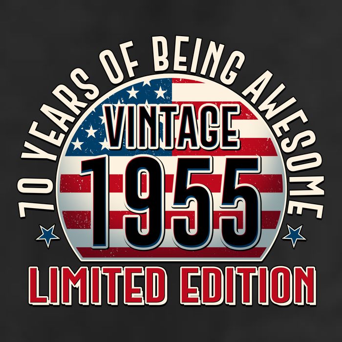Patriotic Vintage 1955 Limited Edition 70 Years Of Being Awesome Trucker Hat