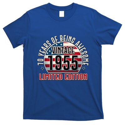 Patriotic Vintage 1955 Limited Edition 70 Years Of Being Awesome T-Shirt