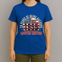 Patriotic Vintage 1955 Limited Edition 70 Years Of Being Awesome T-Shirt