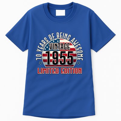 Patriotic Vintage 1955 Limited Edition 70 Years Of Being Awesome Tall T-Shirt