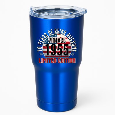 Patriotic Vintage 1955 Limited Edition 70 Years Of Being Awesome Tumbler