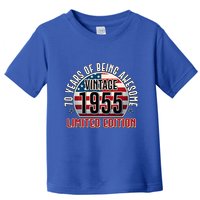 Patriotic Vintage 1955 Limited Edition 70 Years Of Being Awesome Toddler T-Shirt