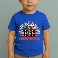 Patriotic Vintage 1955 Limited Edition 70 Years Of Being Awesome Toddler T-Shirt