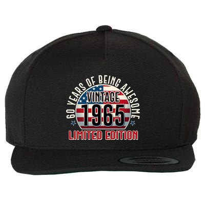 Patriotic Vintage 1965 Limited Edition 60 Years Of Being Awesome Wool Snapback Cap