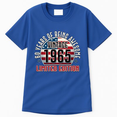 Patriotic Vintage 1965 Limited Edition 60 Years Of Being Awesome Tall T-Shirt