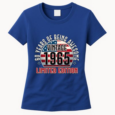 Patriotic Vintage 1965 Limited Edition 60 Years Of Being Awesome Womens T-Shirt