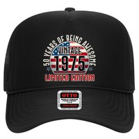 Patriotic Vintage 1975 Limited Edition 50 Years Of Being Awesome Trucker Hat