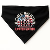 Patriotic Vintage 1985 Limited Edition 40 Years Of Being Awesome USA-Made Doggie Bandana