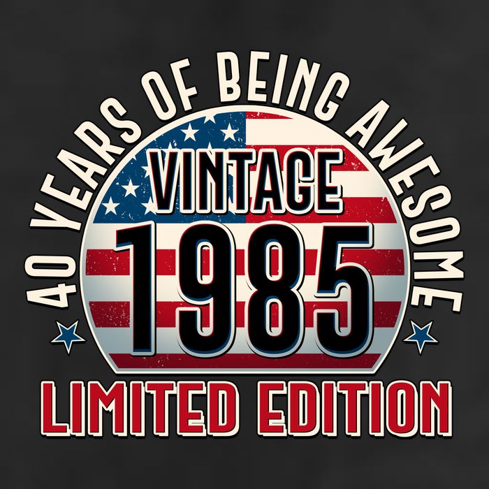Patriotic Vintage 1985 Limited Edition 40 Years Of Being Awesome Golf Towel