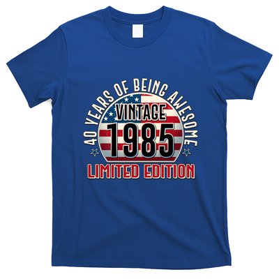 Patriotic Vintage 1985 Limited Edition 40 Years Of Being Awesome T-Shirt