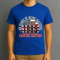 Patriotic Vintage 1985 Limited Edition 40 Years Of Being Awesome T-Shirt