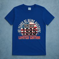Patriotic Vintage 1985 Limited Edition 40 Years Of Being Awesome T-Shirt