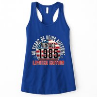 Patriotic Vintage 1985 Limited Edition 40 Years Of Being Awesome Womens Tank Top