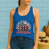 Patriotic Vintage 1985 Limited Edition 40 Years Of Being Awesome Womens Tank Top