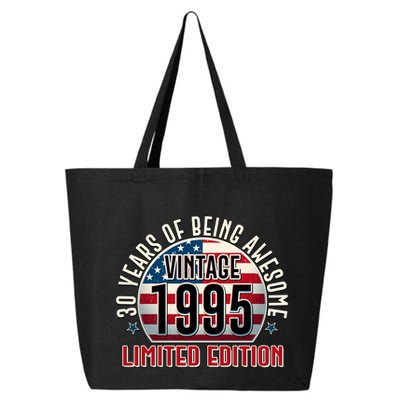 Patriotic Vintage 1995 Limited Edition 30 Years Of Being Awesome 25L Jumbo Tote