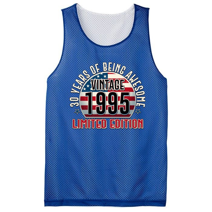 Patriotic Vintage 1995 Limited Edition 30 Years Of Being Awesome Mesh Reversible Basketball Jersey Tank