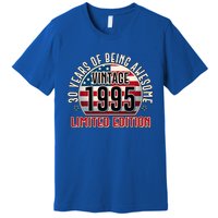 Patriotic Vintage 1995 Limited Edition 30 Years Of Being Awesome Premium T-Shirt