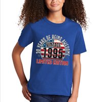 Patriotic Vintage 1995 Limited Edition 30 Years Of Being Awesome Kids T-Shirt
