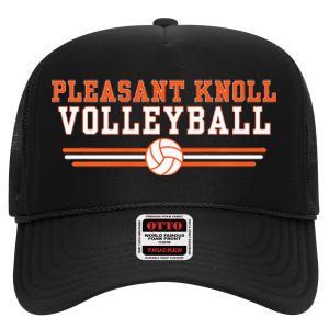 Pkms Volleyball 2 Premium High Crown Mesh Back Trucker Hat