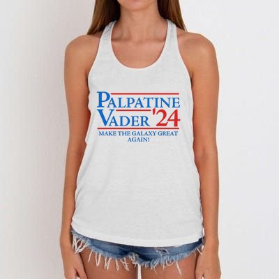 Palpatine Vader 2024 Women's Knotted Racerback Tank