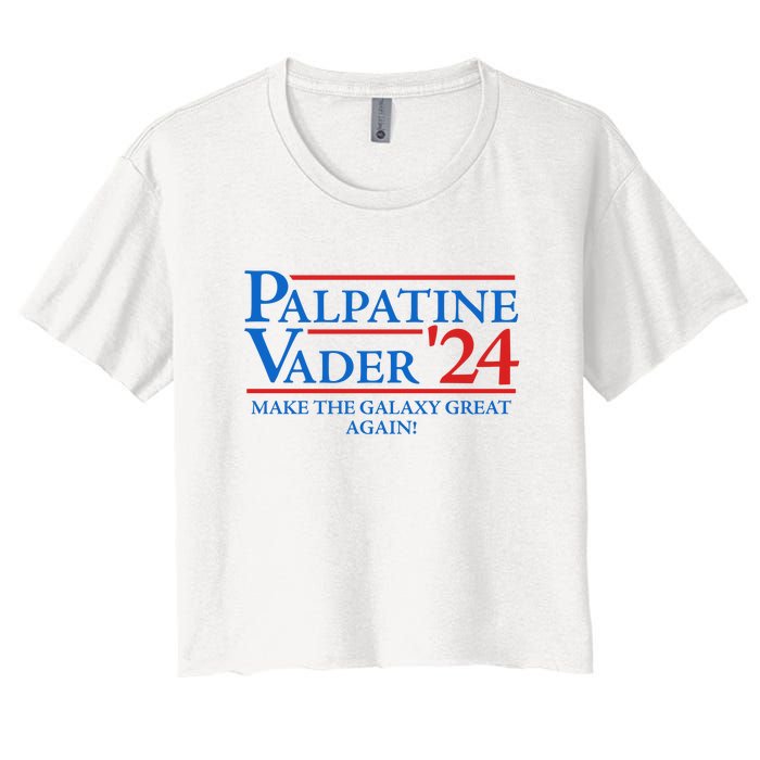 Palpatine Vader 2024 Women's Crop Top Tee