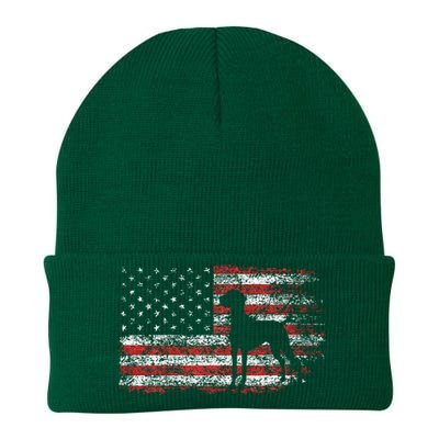 Patriotic Vizsla 4th of July Dog Lover Knit Cap Winter Beanie