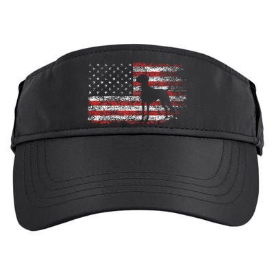 Patriotic Vizsla 4th of July Dog Lover Adult Drive Performance Visor