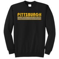 Pittsburgh Vintage 80s Retro Style Tall Sweatshirt