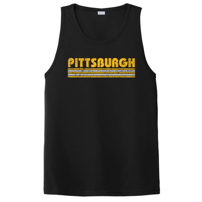 Pittsburgh Vintage 80s Retro Style PosiCharge Competitor Tank