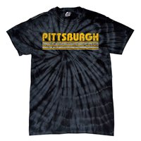 Pittsburgh Vintage 80s Retro Style Tie-Dye T-Shirt