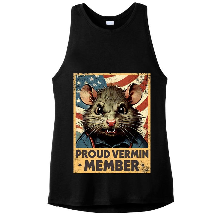 Proud Vermin Anti Trump Quote Ladies PosiCharge Tri-Blend Wicking Tank