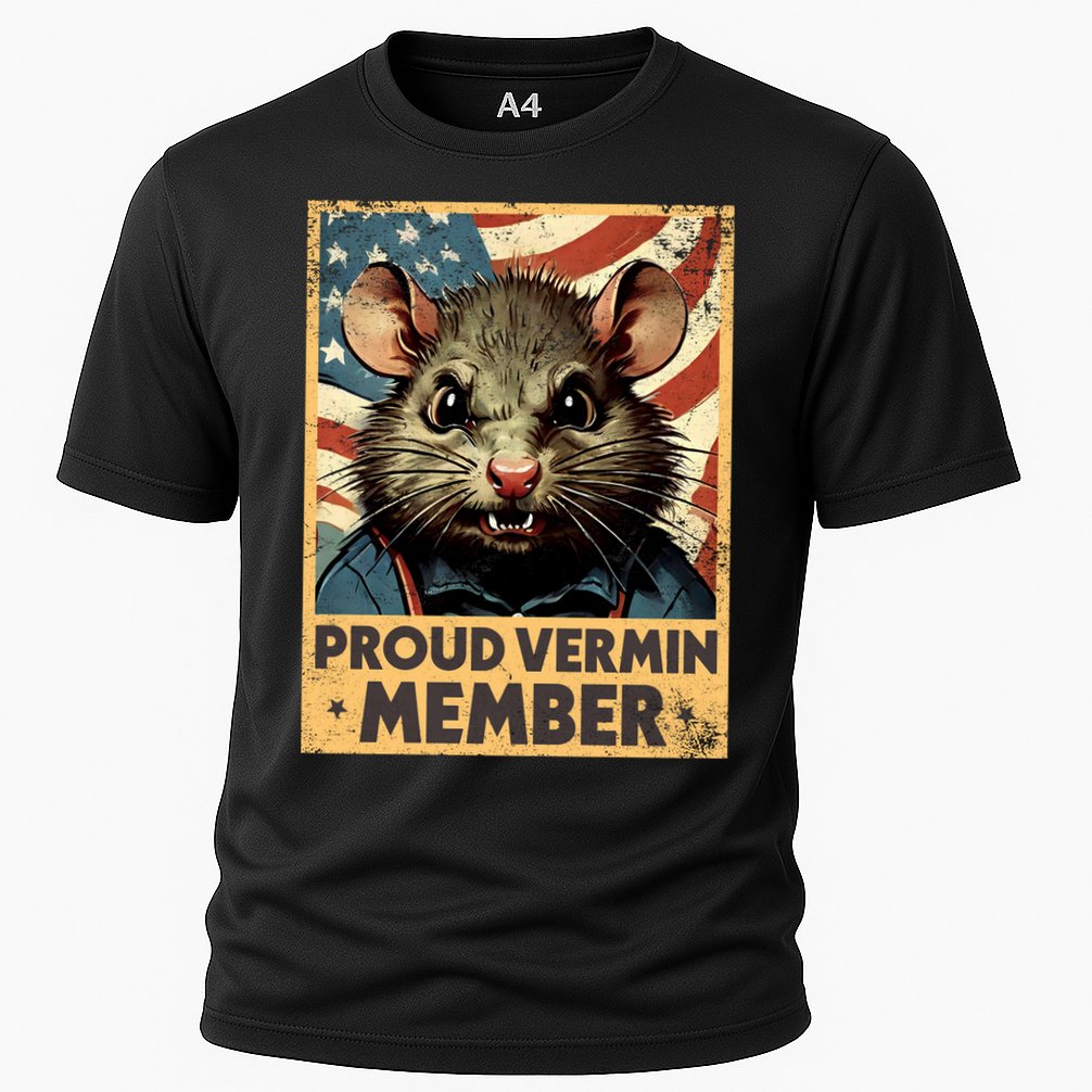 Proud Vermin Anti Trump Quote Cooling Performance Crew T-Shirt